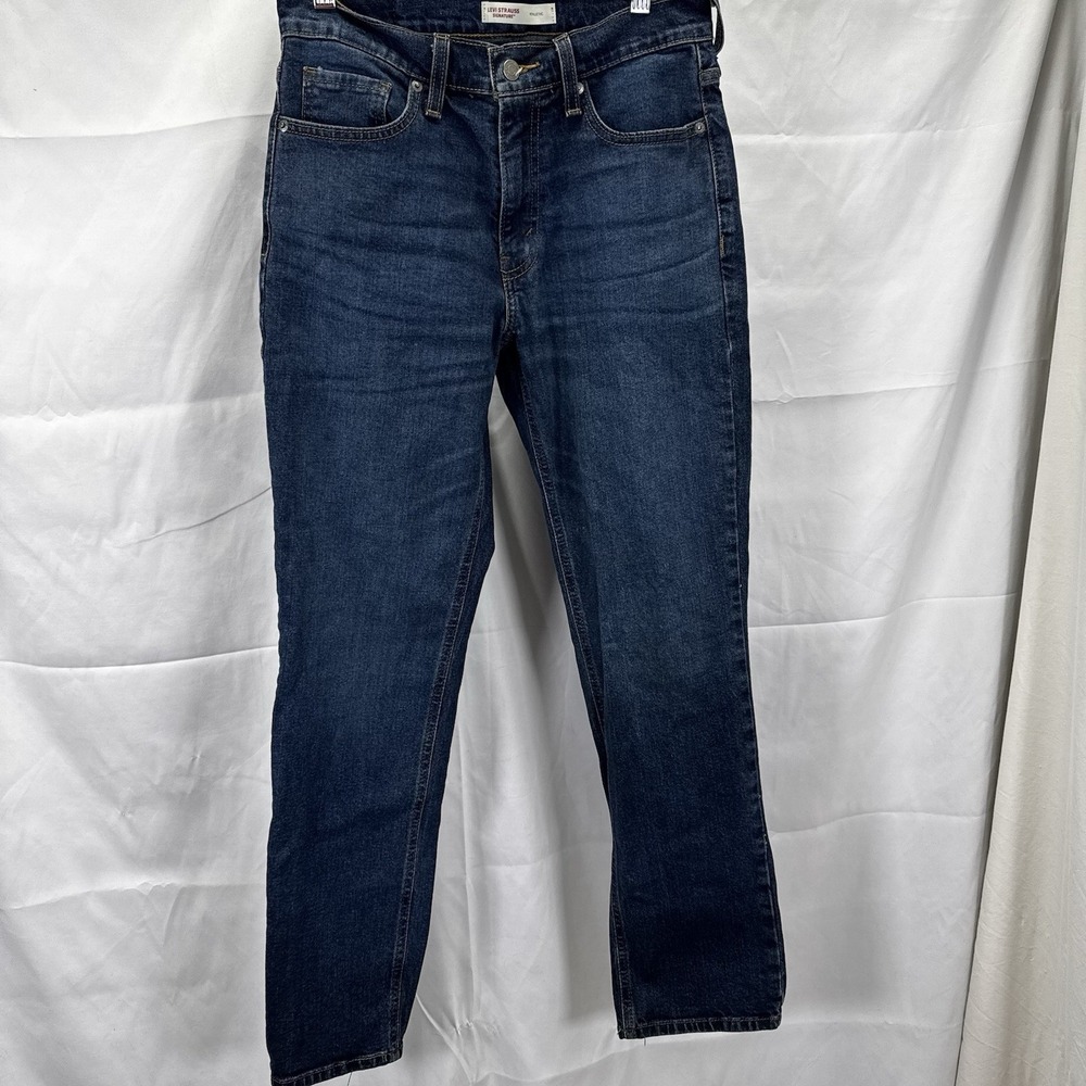 Levi Strauss Signature Mens Athletic Denim Blue Jeans‎ 29x30